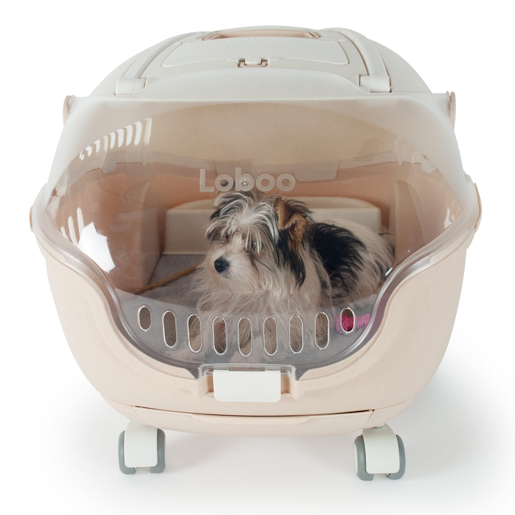 Burbuja transportador completa para mascotas talla S Beige - Image 9